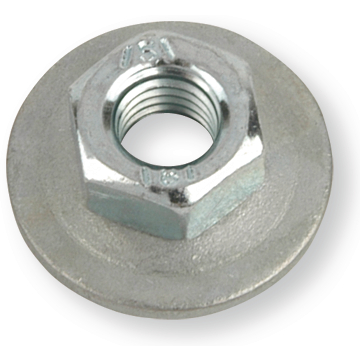 Keps Nuts, with Flange, Zinc Plated Steel 8 M4 galvanised